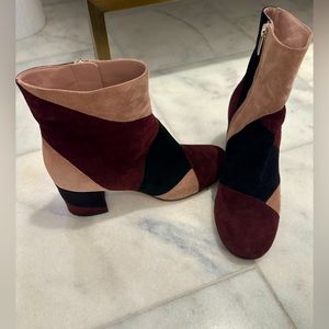 Gianvitto Rossi patchwork suede boots
